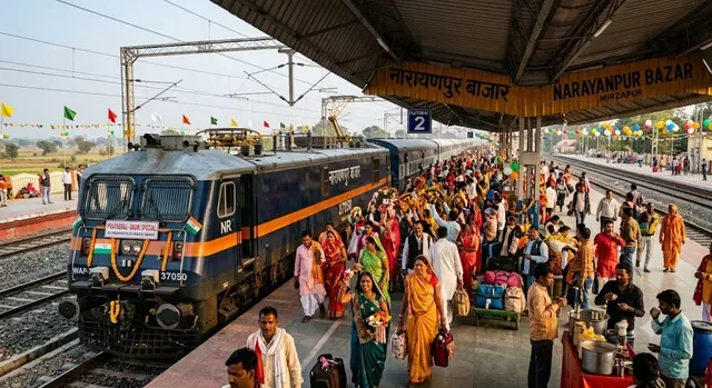 त्योहार से पहले वाराणसी-मिर्जापुर के यात्रियों को रेलवे का तोहफा, अब नारायणपुर बाजार तक चलेगी प्रयागराज-दादरी स्पेशल
