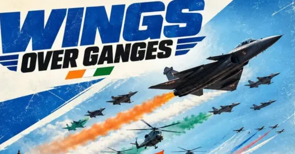 वाराणसी में एयर शो की शुरूआत, पहले दिन आसमान में गरजे फाइटर प्लेन, गंगा घाटों पर उमड़ी लाखों की भीड़