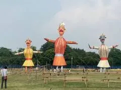 Grand Vijayadashami preparations in full swing: BLW Varanasi set for 70-foot Ravan dahan