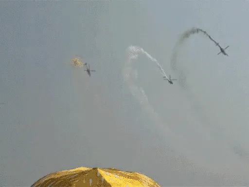 Kashi air show grand rehearsal: Commandos land on cruise by helicopter as 20 fighter jets, including Rafale...